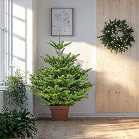 Noble Fir Pot Grown Christmas Tree