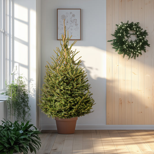 Norway Spruce Pot Grown Christmas Tree