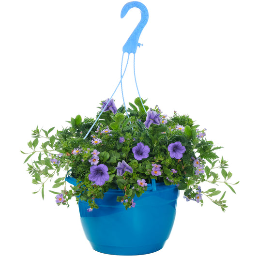 Hanging Basket - Blue Shades