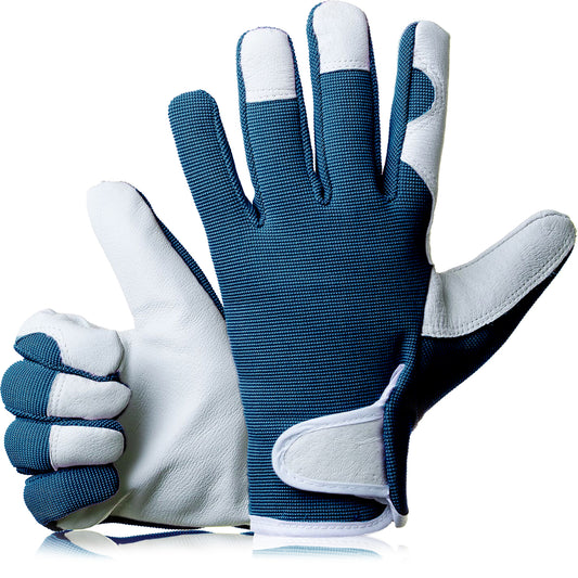 Navy Comfy Gardener Gloves