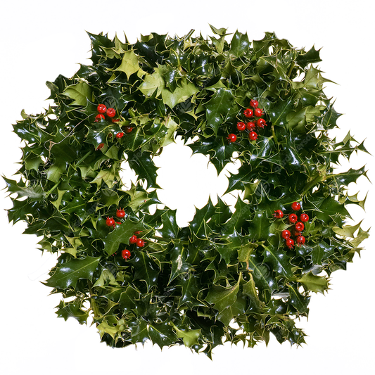 DIY Holly Wreath