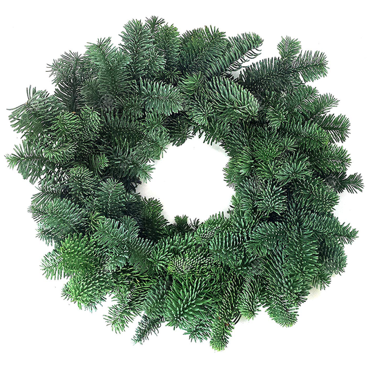 Luxury Natural Christmas Wreath (Noble Fir, 12")