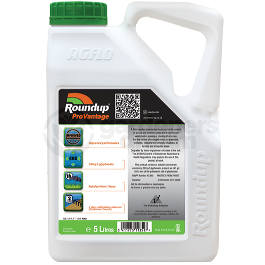 Roundup ProVantage 480 5 Litre Weed Killer