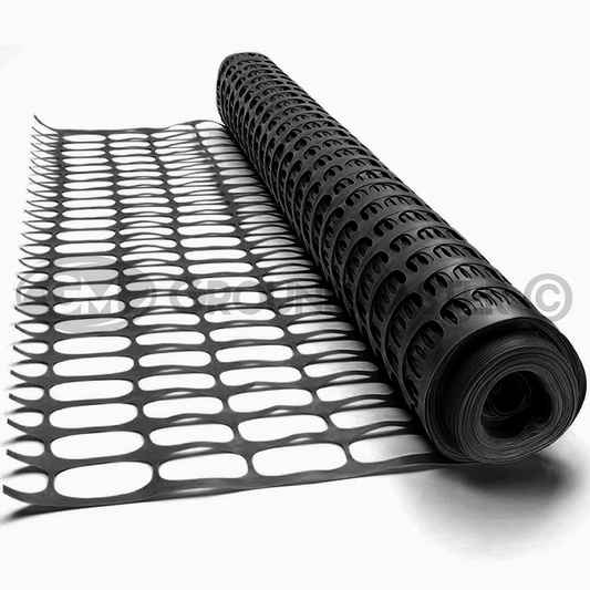 GroundMaster Plastic Mesh Barrier Fencing (Black)