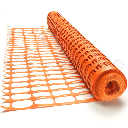 GroundMaster Plastic Mesh Barrier Fencing (Orange)