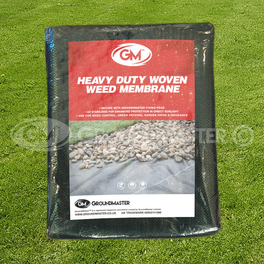 GroundMaster 1m Wide Heavy Duty Weed Control Fabric + Pegs