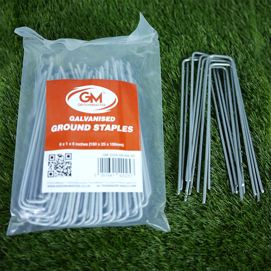 6" Strong Galvanised Ground Staples