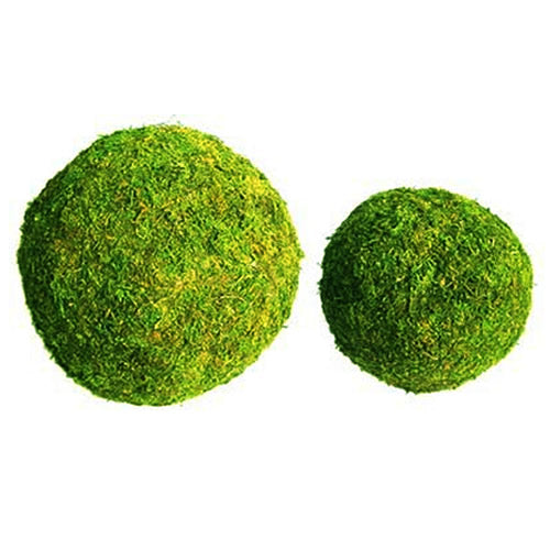 Padded Moss Effect Wreath Ball