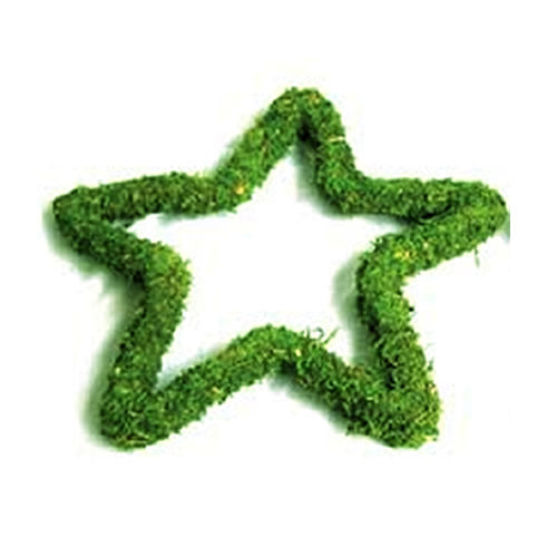 Padded Moss Effect Wreath Star