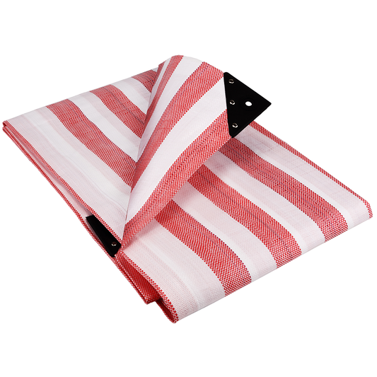 GroundMaster Red & White Striped Tarpaulin