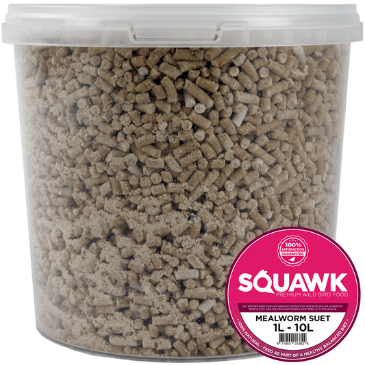 SQUAWK Mealworm Suet Pellets (Tubs)