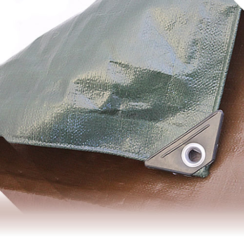 Brown & Green Tarpaulin